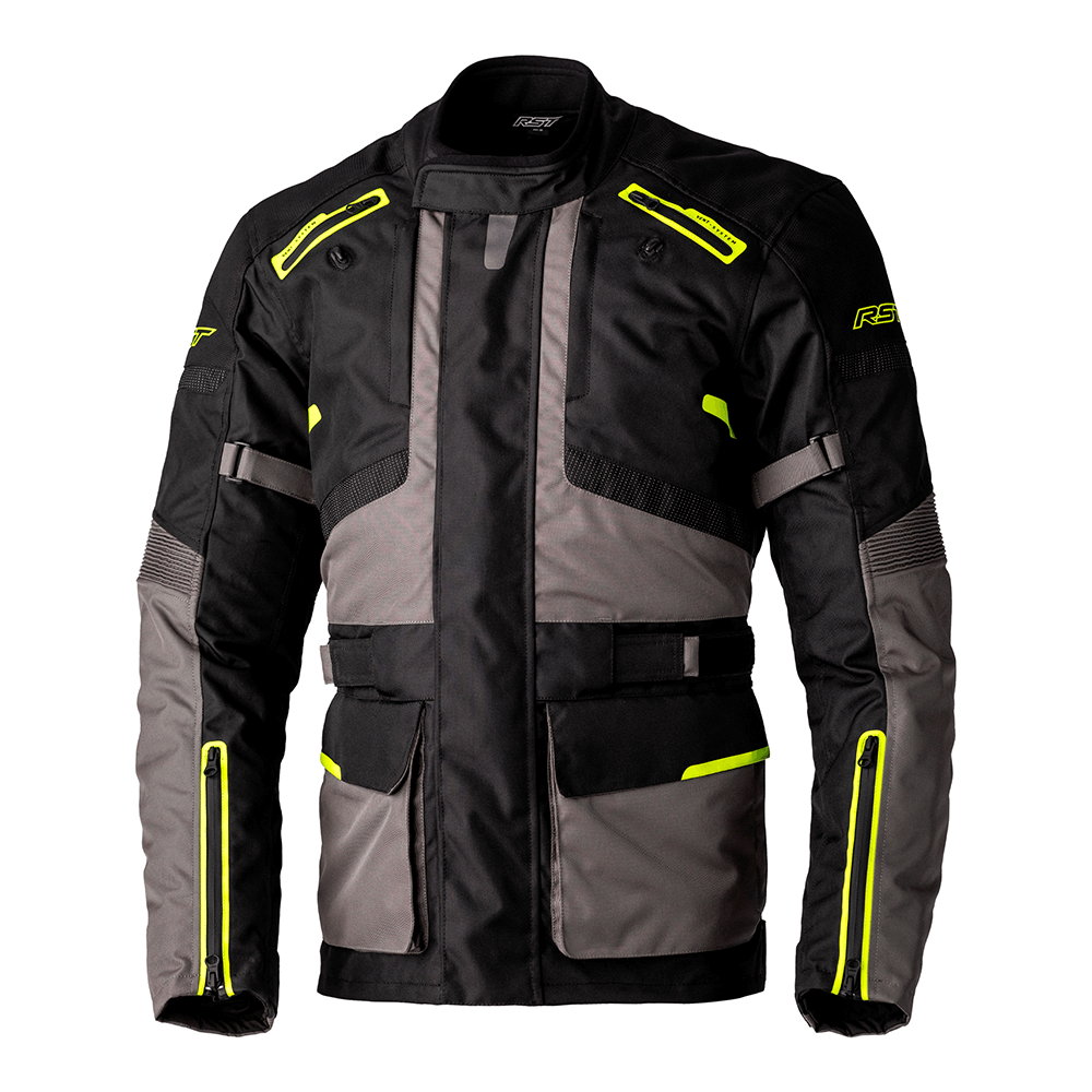 RST ENDURANCE TEXTILE JACKET [BLACK/FLO YELLOW]