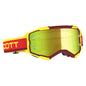 Fury Goggle Red Yellow with Yellow Chrome lens