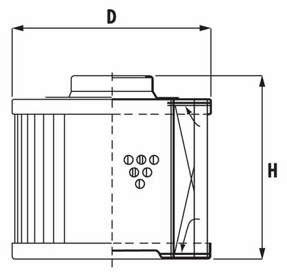 Champion Cartridge Oil Filter dimensions