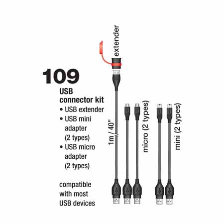 TM-O-109 - OptiMate 0109 USB cable extender and multi adapter kit